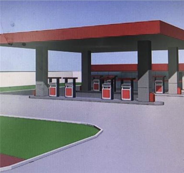 Gas Station with Car Wash